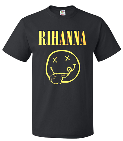 rihanna nirvana t shirt